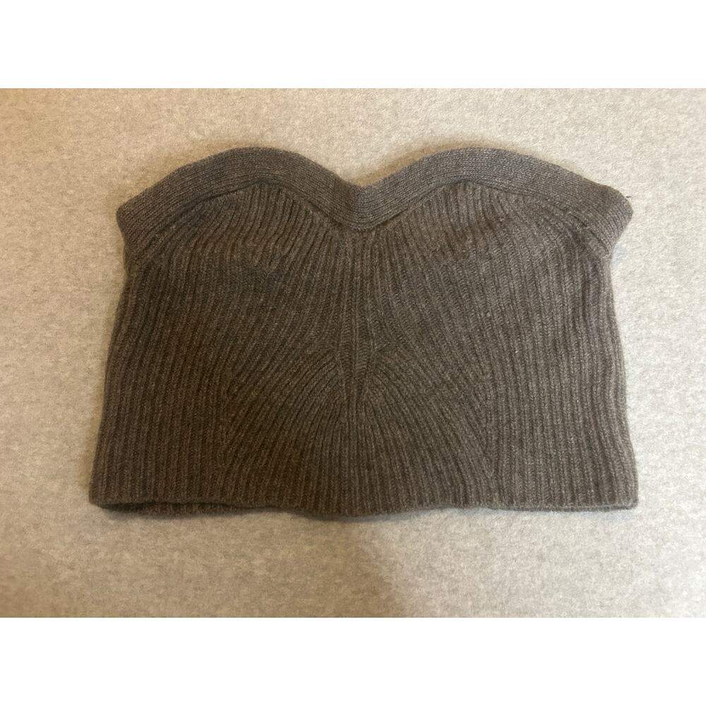 Free People - XL Grey Strapless Sweater Tube Top
